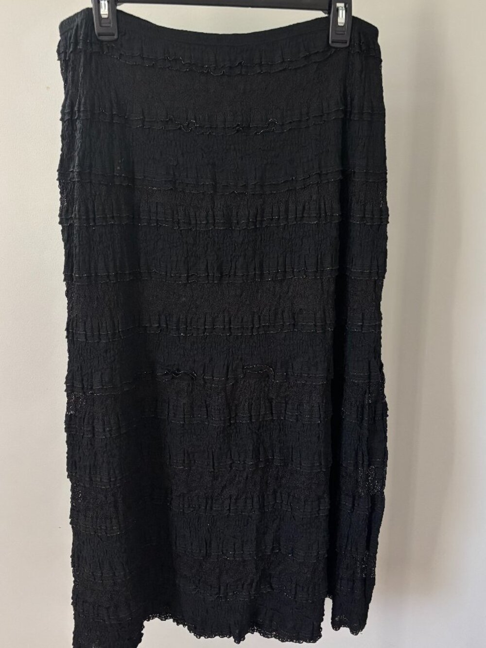 Studio M Sparkles & Lace Maxi Skirt Large NWT
